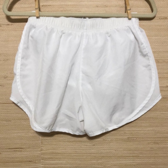 Nike Dri-Fit White Mid- Rise Brief Lined Athletic Tempo Running Shorts sz Small - Picture 12 of 14